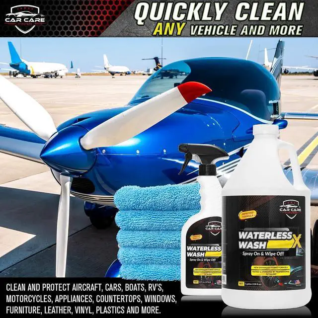 Alt view image 3 of 7 - Waterless Wash X-Car Detailing, 32oz | No Water Needed, Includes Two Microfiber Towels, Quick Detailer for Any Vehicle, Spray On & Wipe Off
