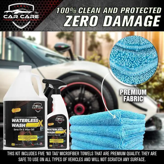 Alt view image 2 of 7 - Waterless Wash X-Car Detailing, 32oz | No Water Needed, Includes Two Microfiber Towels, Quick Detailer for Any Vehicle, Spray On & Wipe Off