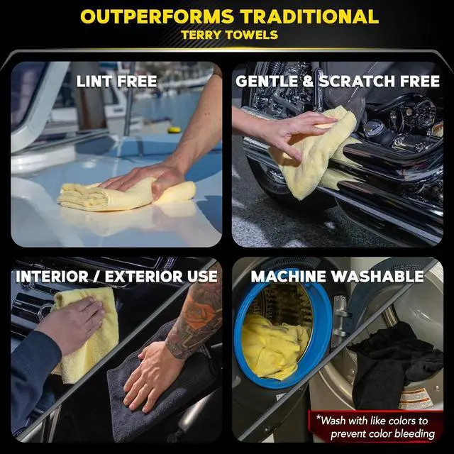 Alt view image 3 of 6 - Meguiar's X2025 Supreme Shine Microfiber Towels -6 Pack | 0