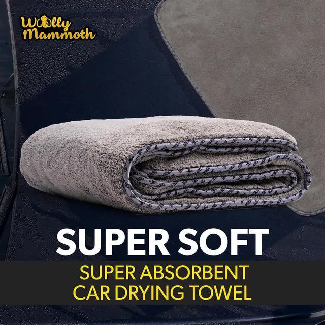 Alt view image 2 of 7 - Chemical Guys, Woolly Mammoth Large Microfiber Drying Towel, 36 x 25 in | Ultra-plush oversized towel soaks up water fast to dry the whole vehicle, soft and scratch-free on paint