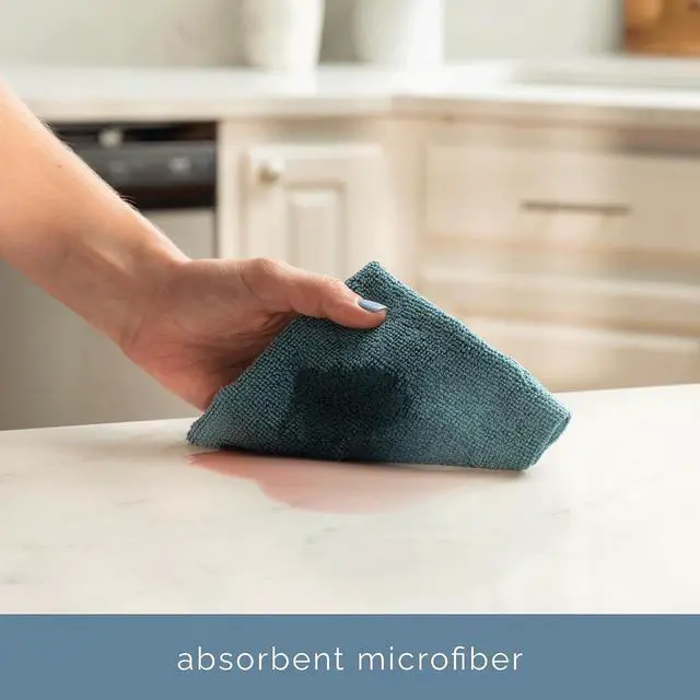 Alt view image 2 of 7 - S&T INC. Microfiber Cleaning Cloth, 100 Pack, 11.5" x 11.5", Green | Edgeless Cleaning Cloth for Home and Car, Reusable and Multi-Purpose Cleaning Rags, Machine Washable