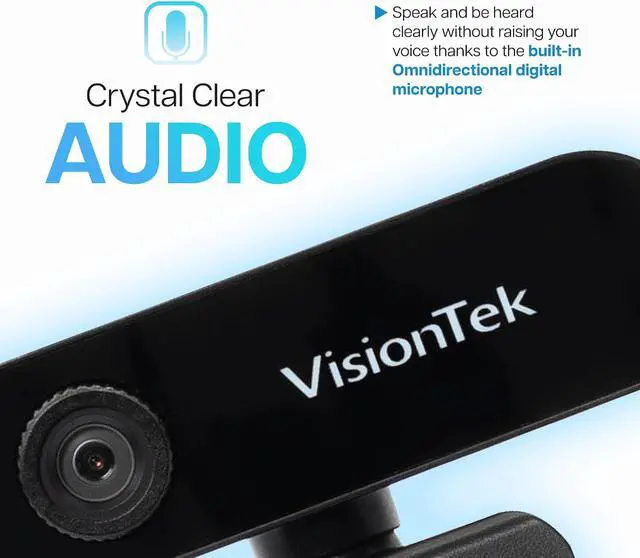 Alt view image 5 of 7 - VisionTek VTWC30 Premium Full HD 1080p Webcam - Built-in Microphone, Compatible with Windows, Mac, Chromebook & More 901379