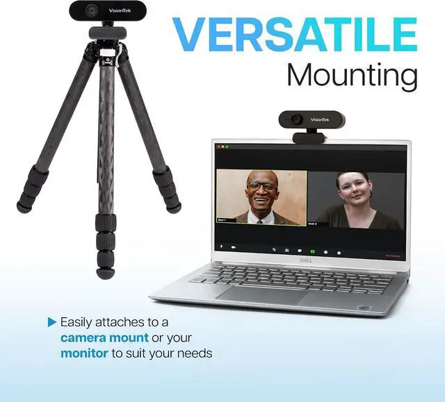 Alt view image 6 of 7 - VisionTek VTWC30 Premium Full HD 1080p Webcam - Built-in Microphone, Compatible with Windows, Mac, Chromebook & More 901379