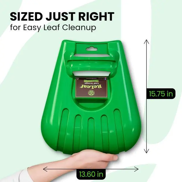 Alt view image 2 of 7 - GARDEASE Leaf Scoops, Ergonomic Large Hand Held Rakes for Yard (1 Pair) | Closed-claw design scoops leaves and grass fast, wet or dry. Also great for mulch, compost, fruit picking and pet cleanup.