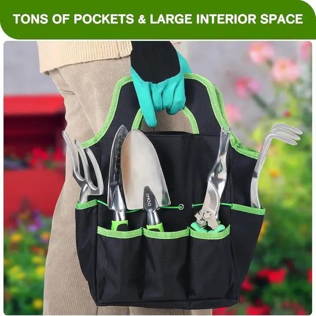 Alt view image 6 of 7 - JMOO Garden Tools, 8-Piece Garden Tool Set with Non-Slip Ergonomic HandlesIdeal for All Ages, This is the for Dad and Mom, and Gardening Enthusiasts.