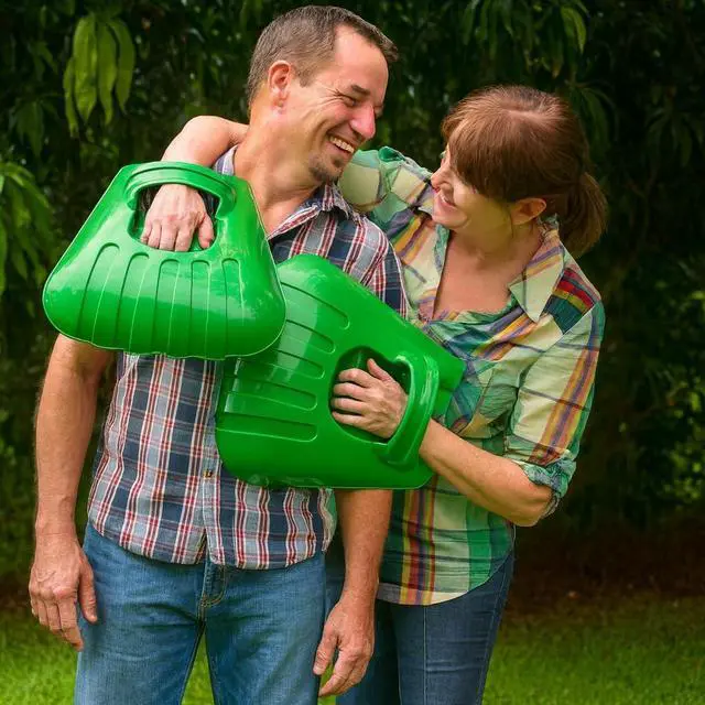 Alt view image 7 of 7 - GARDEASE Leaf Scoops, Ergonomic Large Hand Held Rakes for Yard (1 Pair) | Closed-claw design scoops leaves and grass fast, wet or dry. Also great for mulch, compost, fruit picking and pet cleanup.
