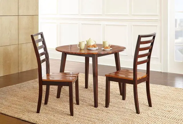 Alt view image 2 of 7 - Steve Silver Company Abaco Side Solid Acacia and Hardwood, Set of 2 Chairs, Ergonomic Ladder Back, Scooped Seat for Comfort and Durability, 19" L x 22" W x 40" H, Brown