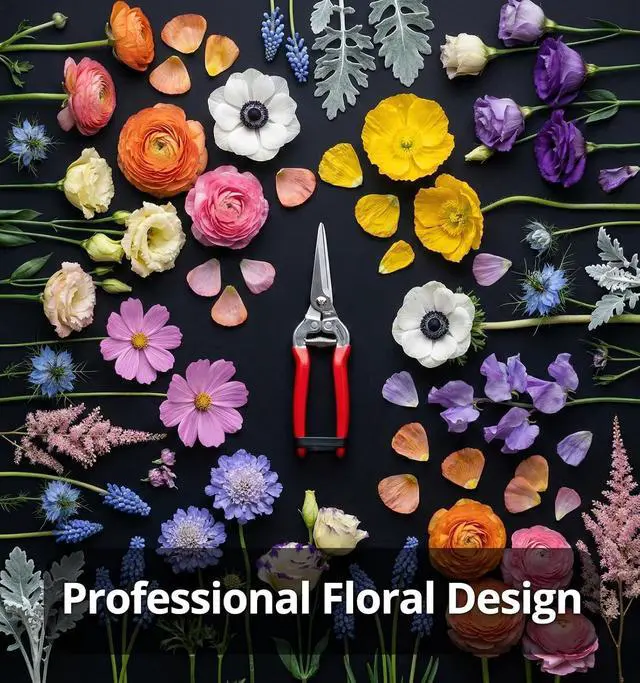 Alt view image 3 of 6 - Gardeness Pruning Shear Straight Pruning Snip 2PCS Stainless Steel Florist Scissors, Multi-Tasking Precision Hand Pruner Herb Snips Flower Clippers Bonsai Trimmers Ergonomic Handle Garden shear