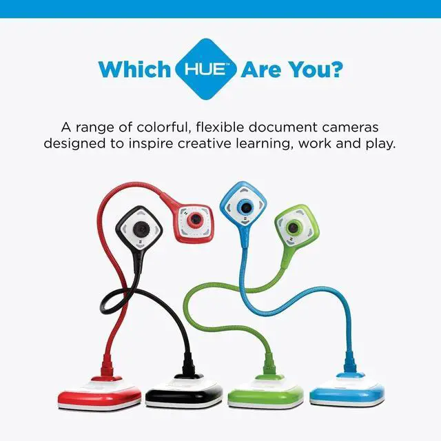 Alt view image 7 of 7 - HUE HD Pro USB Document Camera/Visualizer for Teachers/Classroom, Blue | Full HD 1080p Flexible Camera, Built-in Microphone & LED Lights, Windows / ChromeOS / MacOS / iPadOS 17+ Compatibility