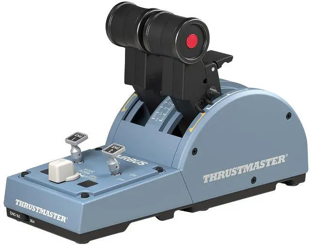 Main image of Thrustmaster TCA Quadrant Airbus Edition Flight Sim Throttle - PC | Detents, switches, thrust reversers, 2 axes, 16 buttons, Hall-Effect sensors, linear mode, for realistic cockpit control