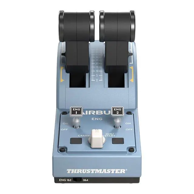 Alt view image 4 of 7 - Thrustmaster TCA Quadrant Airbus Edition Flight Sim Throttle - PC | Detents, switches, thrust reversers, 2 axes, 16 buttons, Hall-Effect sensors, linear mode, for realistic cockpit control