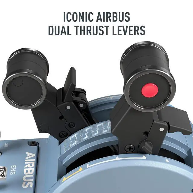 Alt view image 7 of 7 - Thrustmaster TCA Quadrant Airbus Edition Flight Sim Throttle - PC | Detents, switches, thrust reversers, 2 axes, 16 buttons, Hall-Effect sensors, linear mode, for realistic cockpit control