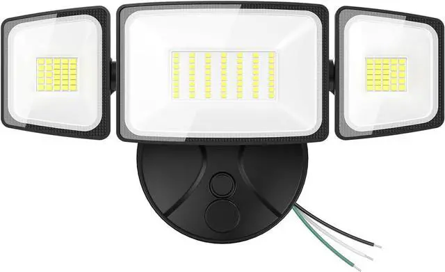 Main image of Onforu 75W Flood Lights Outdoor, 7000LM Brightness Security Lights Switch Controlled, 3 Adjustable Heads, IP65 Waterproof, 6500K Wall Mount Exterior LED Flood Light