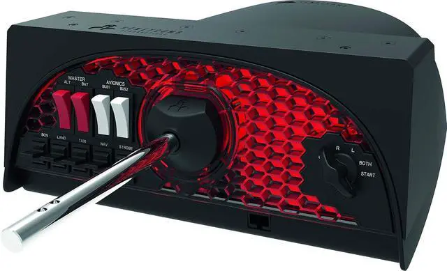 Alt view image 5 of 5 - Honeycomb Aeronautical Alpha Flight Controls Yoke & Switch Panel | 180 Degree Rotation, Steel Shaft with Ball Bearings, 5-Pos Ignition, USB-C Pc and Mac
