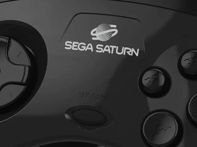Alt view image 4 of 7 - Retro-Bit Official Sega Saturn USB Controller Pad for Sega Genesis Mini, PS3, PC, Mac, Steam, Switch - USB Port (Black)
