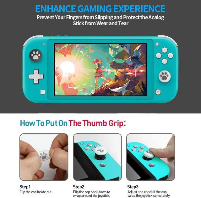 Alt view image 5 of 6 - Joystick Replacement for Switch Lite 19 in 1 OEM Analog Stick Thumbstick Parts Repair Tool Kit Accessories with Y00 Triwing Screwdriver, Thumb Caps, Tweezers for OLED JoyCon Joy Con Controller