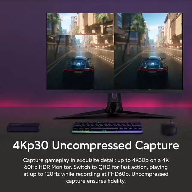 Alt view image 7 of 7 - AVerMedia 4K Capture Card for Streaming,1440p120 Video Capture Device for PS5/Pro, Xbox Series X/S, Nintendo Switch, PC, compatible with Twitch, OBS, Windows, Mac - GC551G2 Live Gamer Extreme 3
