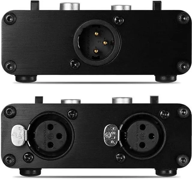 Alt view image 6 of 7 - Douk Audio 2 Way XLR Balanced Stereo Audio Switcher Passive A/B Mini Switch Box Mixer Sound Splitter (KN102, 2-IN-1-OUT)