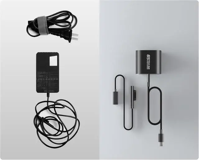 Alt view image 4 of 6 - Feppery 65W Surface Pro Charger Compatible with Microsoft Surface LaptopGo Tablet, Book3/2/1 and All 65W USB Type C Power Adapter