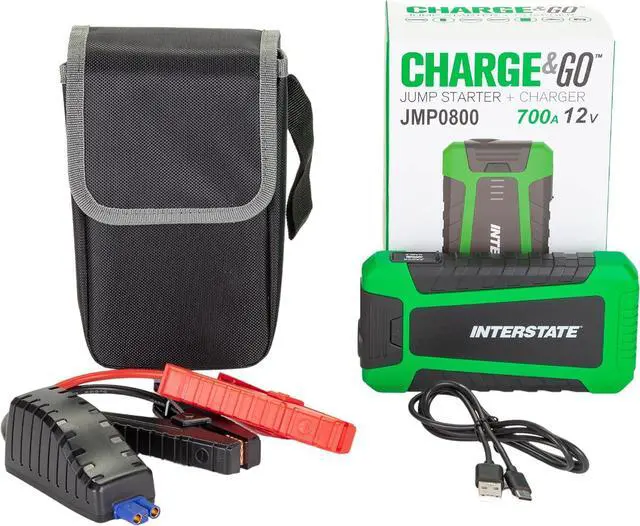Alt view image 2 of 6 - Interstate Batteries 12V Jump Starter & Charger 700A 8000mAh, 8 Ah