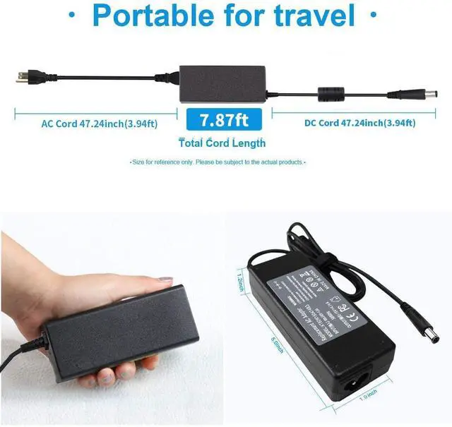 Alt view image 3 of 7 - 90W 19V 4.74A Adapter Charger Compatible with HP Probook 6560b 6570b 6550b 6470b 6450b 4530s 4540s 4440s 4430s, EliteBook 8460p 8470p 8440p 8560p 8760p 2570p 2540p 2560p 2730p 2740p 8460w 8570w 8770w