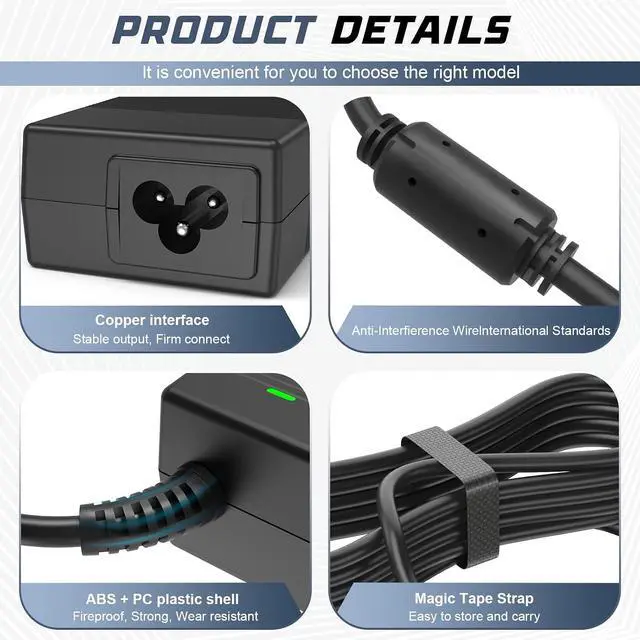 Alt view image 2 of 7 - Charger for Panasonic Toughbook CF-18 CF-29 CF-30 CF-50 CF-51 CF-73