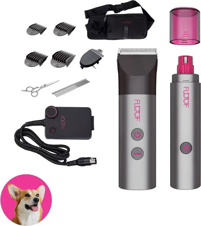 Main image of FLOOF Hair Trimmer Grooming Kit, Low Noise Dog Clippers & Nail Grinder, 20V Powershare Freedom, Portable Pet System (Battery & Charger Included)