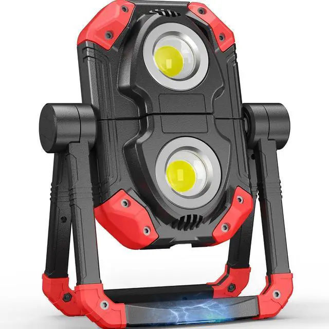 Main image of Adelante Rechargeable Work Lights, 2500LM, Magnetic Base, 360° Stand | 6500K, 5 modes, 4000mAh battery, up to 12 hr runtime, 4-hr USB-C charge, USB-A output, IPX4 water resistance for repairs
