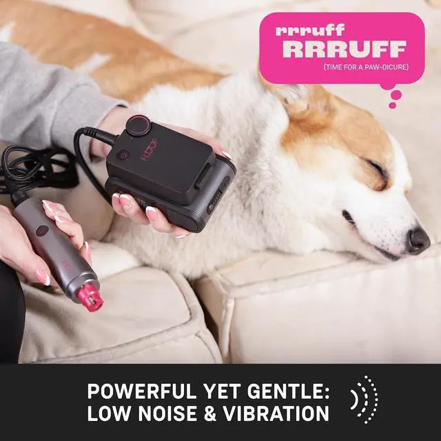 Alt view image 4 of 7 - FLOOF Hair Trimmer Grooming Kit, Low Noise Dog Clippers & Nail Grinder, 20V Powershare Freedom, Portable Pet System (Battery & Charger Included)