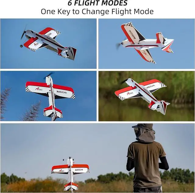 Alt view image 3 of 7 - Radiolink A560 Plug & Play (PNP) 3D RC Airplane with Gyro 6 Flight Modes | 580mm Wingspan 4CH Gyro Byme-A Flight Controller, Brushless Motor&ESC for Beginner (No Radio/Receiver/Charger)