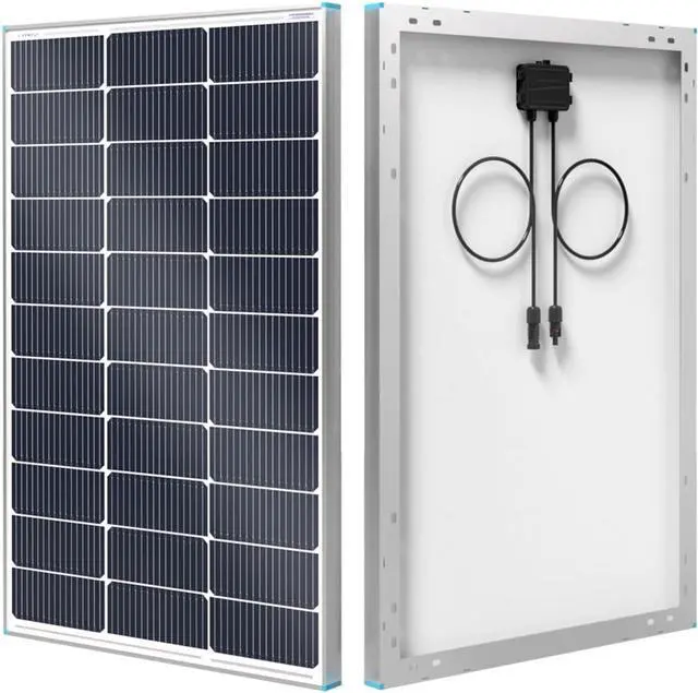 Main image of Renogy Solar Panels 100 Watt, N-Type Solar Panel 25% High-Efficiency 16BB | 100W Solar Panel for 12V Battery Systems, IP67 PV Module for RV Marine Rooftop Farm Trailer Cabin Home Off-Grid