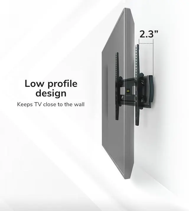 Alt view image 6 of 7 - Mount-It! Lockable TV Wall Mount with Anti-Theft Security Bar, UL Certified Tilting Display Bracket for 3255 Inch Flat Screen TVs with VESA 200, 400mm, Commercial-Grade VESA Mount Holds up to 99 lbs