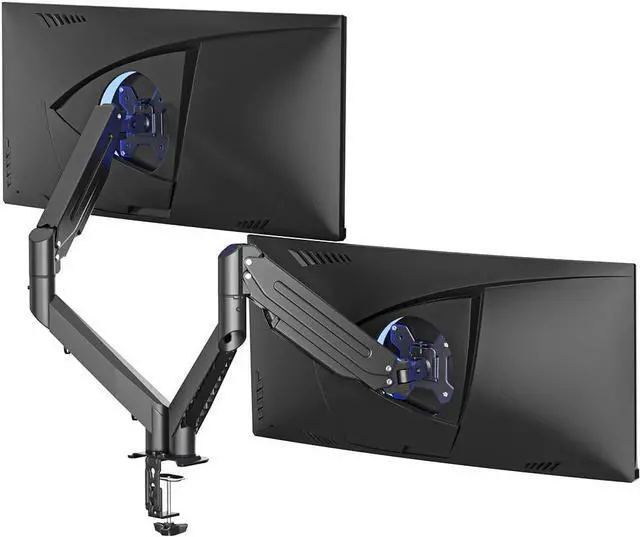 Main image of Suptek Dual Monitor Mount Stand-Height Adjustable Gas Spring Monitor Arm Desk Mount for 2 Computer Screens 17 to 35 inches - Each Arm Holds up to 24.25lbs,Black(MD8SP)