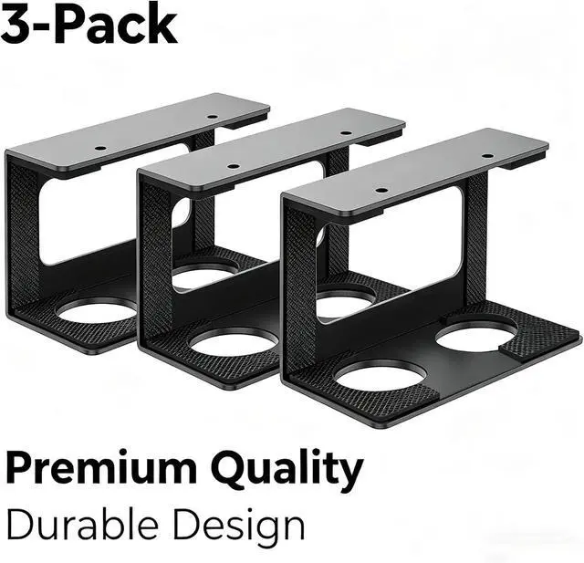 Alt view image 2 of 7 - Under Desk Laptop Mount, Laptop Under Desk Mount 3 inches Tall Effective Space with Silicone Pad, Aluminum Under Desk Laptop Holder Rack for Laptop MacBook Dell OptiPlex PS4 & More
