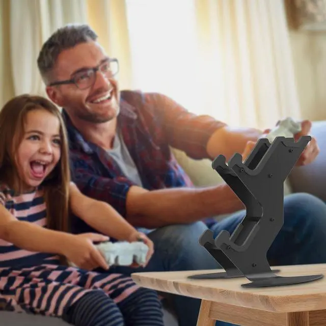 Alt view image 7 of 7 - NBCP Controller Holder, Gaming Headset Stand Mount for PS5/PS4/Xbox Series X S/Xbox One/Switch/Headset Aluminum Metal Holder Universal Gamepad Gaming Controller Accessories