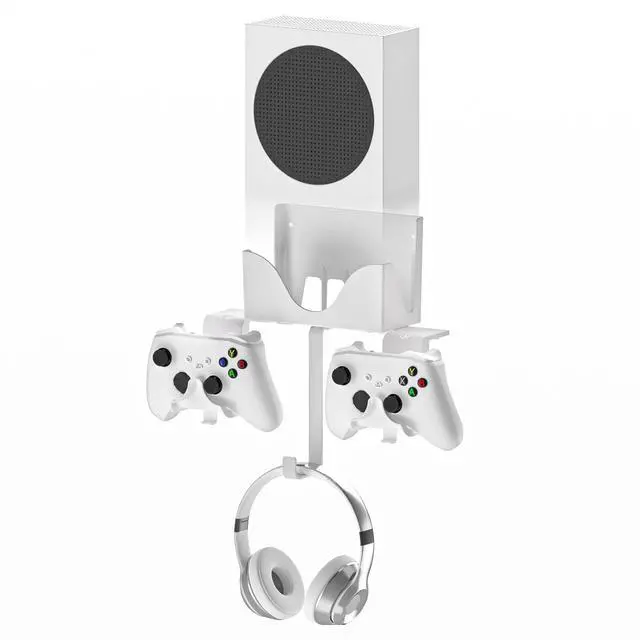 Main image of Series S Wall Mount, Series S Wall Mount Kit, with Detachable Controller Holder & Headphone Hanger Heat Dissipation (NOT for ONE S)