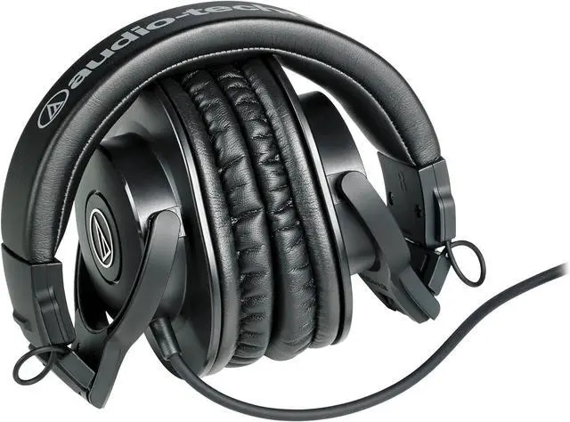 Alt view image 3 of 5 - Audio-Technica ATH-M30x Professional Studio Monitor Headphones, Black