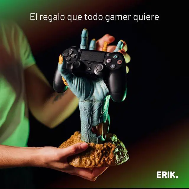 Alt view image 6 of 7 - Grupo Erik Gaming Controller Holder | Gaming Equipment | Controller Holder Figure | Headphone Stand & Controller | Gaming Accessories for Desk | Gamer Gifts | Halloween Decorations