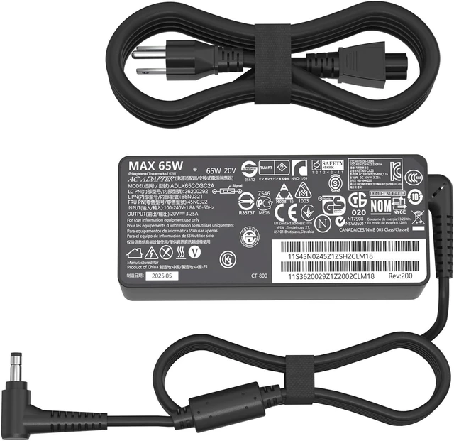 Main image of 65W 20V 3.25A AC Adapter Replacement for Lenovo Laptop ChargerLenovo Ideapad 3 5 Flex 5 4 6 11 14 15 Flex-14 Flex-15 Flex 5-1470 5-1570 4-1470 110 110s 310 320 330 330s 510 520 520 30s