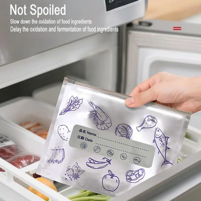 Alt view image 4 of 7 - Reusable Aluminum Foil Storage Bags, 30 Count - Thick, Leak-Proof Stand-Up Bags with Resealable Zipper for Food Storage & Organization | Freezer, Pantry & Meal Prep (Small)