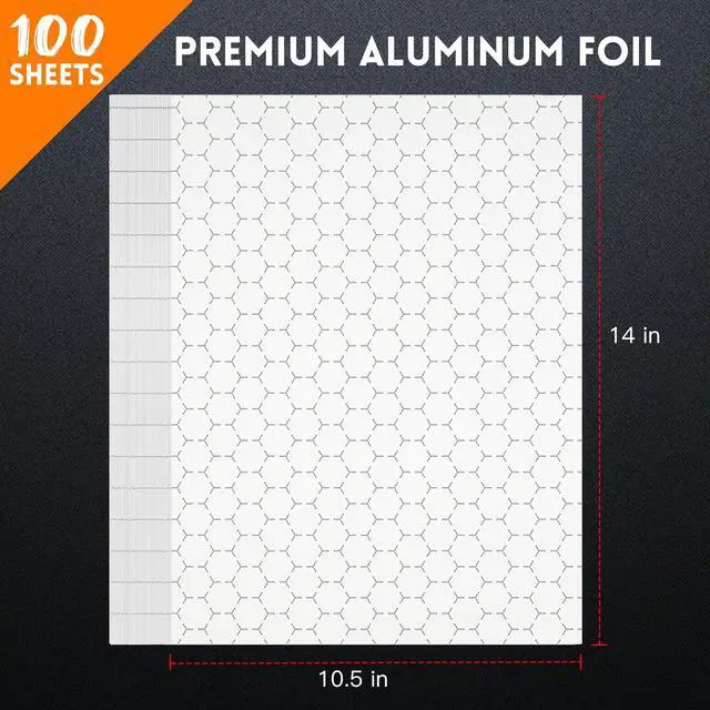 Alt view image 2 of 7 - EcoDispose Pre-Cut Insulated Foil Sandwich Wrap Sheets Grease-Resistant for Hot Food (10-1/2" x 14",100 PCS)