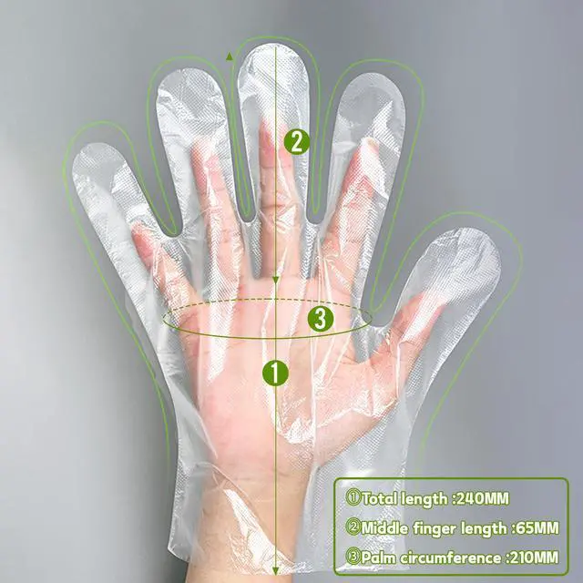 Alt view image 2 of 7 - GENERALCARE Disposable TPE Gloves Latex-Free Food Sertving Glove 100/400 Packs for Kitchen, Gardening, Cleaning (100 Count, Large)