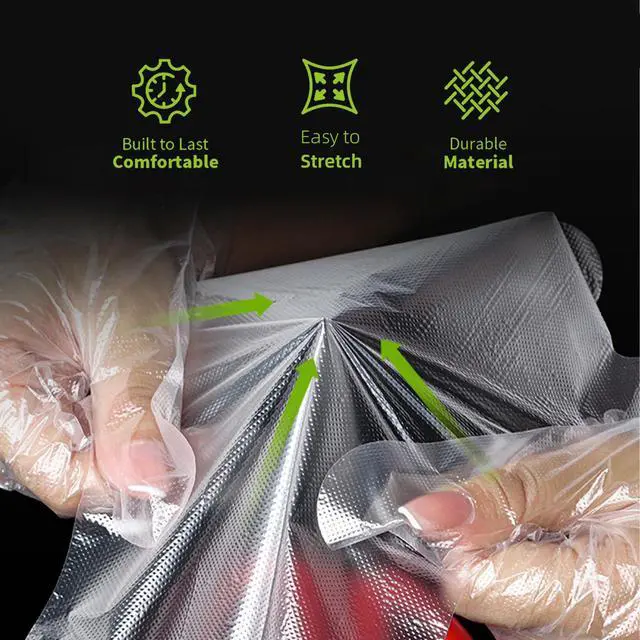 Alt view image 4 of 7 - GENERALCARE Disposable TPE Gloves Latex-Free Food Sertving Glove 100/400 Packs for Kitchen, Gardening, Cleaning (100 Count, Large)
