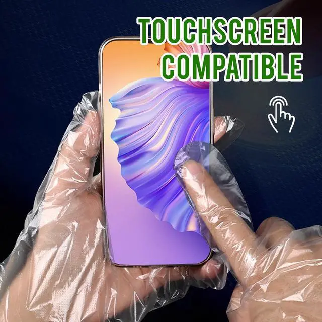 Alt view image 5 of 7 - GENERALCARE Disposable TPE Gloves Latex-Free Food Sertving Glove 100/400 Packs for Kitchen, Gardening, Cleaning (100 Count, Large)