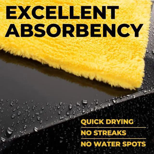 Alt view image 3 of 7 - Super Soft Microfiber Towels for Cars - Edgeless - 6pk (12x12) - Premium Scratch-Free Towel - Great for Drying, Detailing, Polishing, Buffing - Ultra Absorbent Microfiber Cleaning Cloths for Car