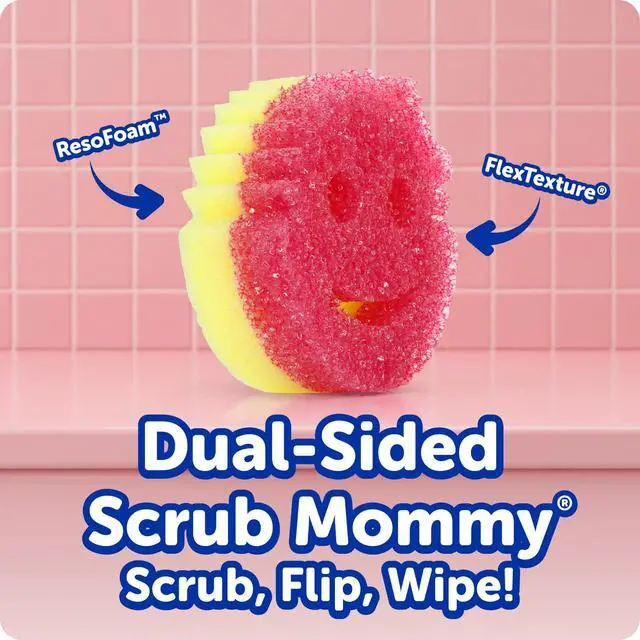 Alt view image 2 of 7 - Scrub Mommy, Daddy Caddy + Cif All Purpose Cleaner - Scratch-Free, Dual-Sided Kitchen + Bathroom Scrubber + Multipurpose Cleaning Cream - Cleaning Supplies Kit for Multiple Surfaces