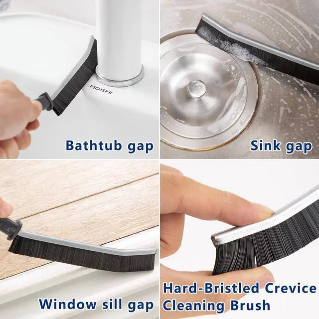 Alt view image 2 of 6 - 12Pcs Crevice Cleaning Brush,Small Gap Cleaning Brushes for Cleaning Bathroom,Kitchen,Window Grooves,Corners, Sinks, washbasins, Showers, faucets, bathtubs, Gas Stove and Tiles