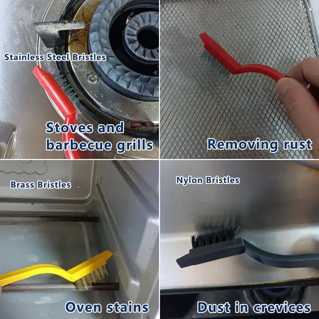 Alt view image 3 of 6 - 12Pcs Crevice Cleaning Brush,Small Gap Cleaning Brushes for Cleaning Bathroom,Kitchen,Window Grooves,Corners, Sinks, washbasins, Showers, faucets, bathtubs, Gas Stove and Tiles