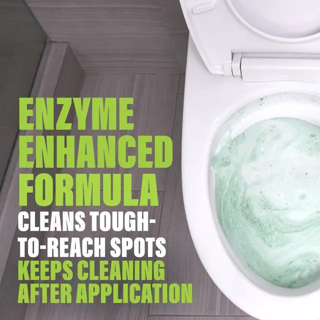 Alt view image 4 of 7 - 5-in-1 Foaming Toilet Bowl Cleaner + Pipe Build-up Remover, Enhanced Enzyme Formula, 2 Uses - Safe for Septic