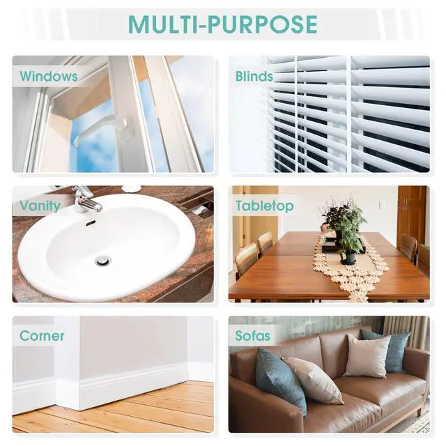 Alt view image 5 of 6 - 4 Pack Damp Dusting Sponge Duster, Pink Dust Cleaning Sponge, Reusable Household Cleaning Sponge Tool for Blinds, floorboards, Fan Blades, Vents, Glass, Railings, Mirrors